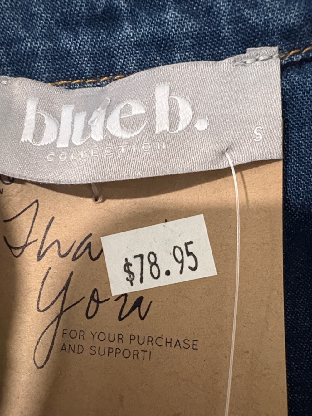 Blue B Tiered Denim Dress - Picture 4 of 9